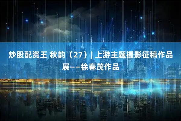 炒股配资王 秋韵（27）| 上游主题摄影征稿作品展——徐春茂作品